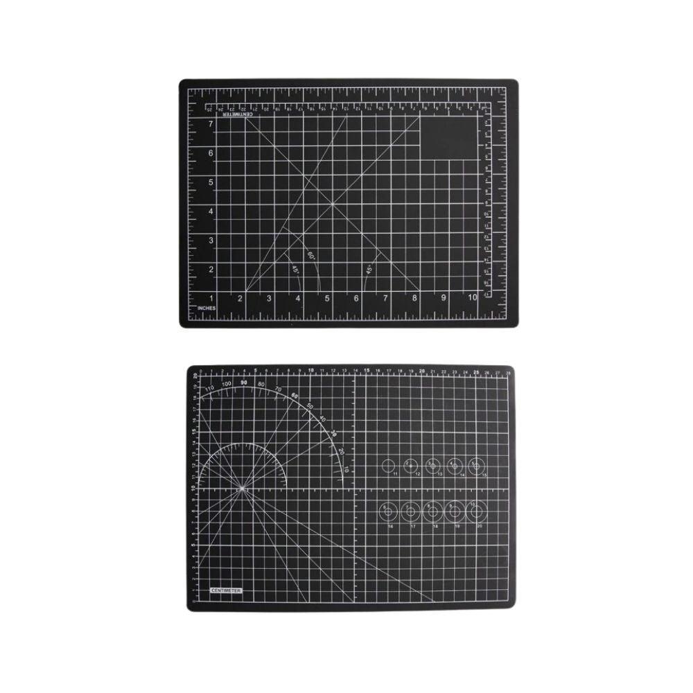 CNW (25) MCC Cutting Mat PVC A4 Double-sided Self-healing Board – Black - Image 1