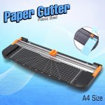 Plastic Base Paper Cutter A4 Size – School & Office Cutting Tool