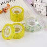 Small Cellophane Tape 12mm x 30mm OPP – Transparent Yellow - Image 2