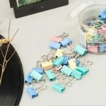 41mm Colourful Binder Clips Tempered Steel Durable - Image 2