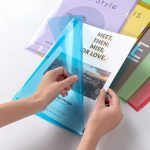 A4 Color Holder File L Shape Organizer Waterproof – Blue